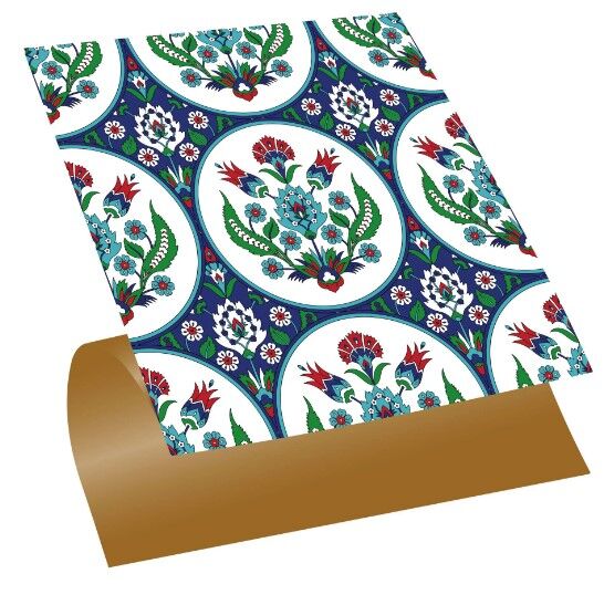 FAYANS ÜSTÜ PVC KAPLAMA 30 X 30 METRAJ ÇİNİ DESENLİ - 345