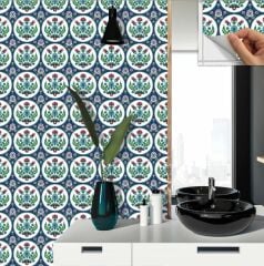 FAYANS ÜSTÜ PVC KAPLAMA 30 X 30 METRAJ ÇİNİ DESENLİ - 345