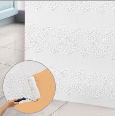 BOYANABİLİR DEKOTA 3D DUVAR PANELİ ÇİÇEK BAHÇESİ DESENLİ