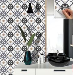 FAYANS ÜSTÜ PVC KAPLAMA 30 X 30 PALMET DESENLİ - 348