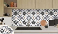 FAYANS ÜSTÜ PVC KAPLAMA 30 X 30 PALMET DESENLİ - 348