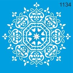 Stencıl Mandala Desen - 1134