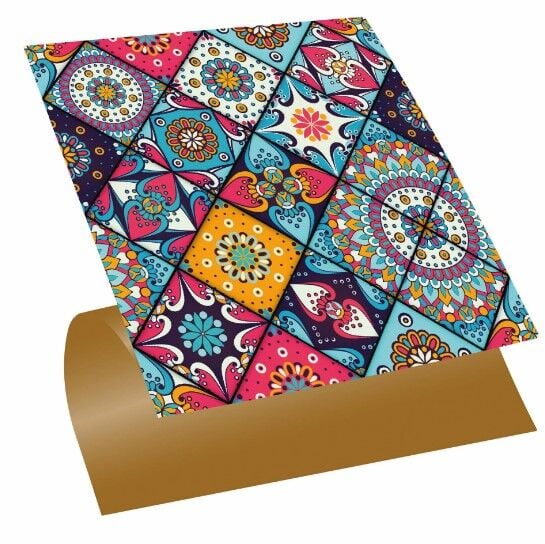 FAYANS ÜSTÜ PVC KAPLAMA 30 X 30 PEMBE KARO DESENLİ - 349