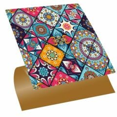 FAYANS ÜSTÜ PVC KAPLAMA 30 X 30 PEMBE KARO DESENLİ - 349