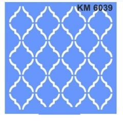 Stencıl Geometrik Fas Duvar Deseni Şablon - KM6039