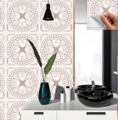 FAYANS ÜSTÜ PVC KAPLAMA 30 X 30 SOFT YUVARLAK DESENLİ - 352