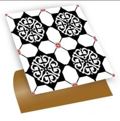 FAYANS ÜSTÜ PVC KAPLAMA 30 X 30 ŞAM DESENLİ - 353