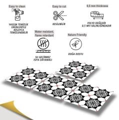 FAYANS ÜSTÜ PVC KAPLAMA 30 X 30 ŞAM DESENLİ - 353