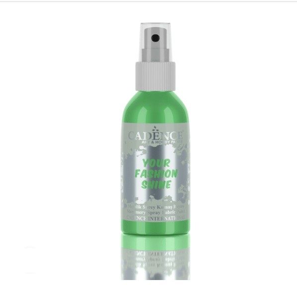 FS 1112 ÇİMEN YEŞİL METALİK  YOUR FASHİONS SPREY KUMAŞ BOYASI  100 ML