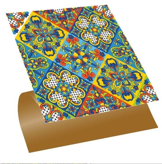 FAYANS ÜSTÜ PVC KAPLAMA 30 X 30 TALAVERA DESENLİ - 354
