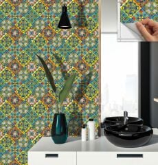 FAYANS ÜSTÜ PVC KAPLAMA 30 X 30 TALAVERA DESENLİ - 354