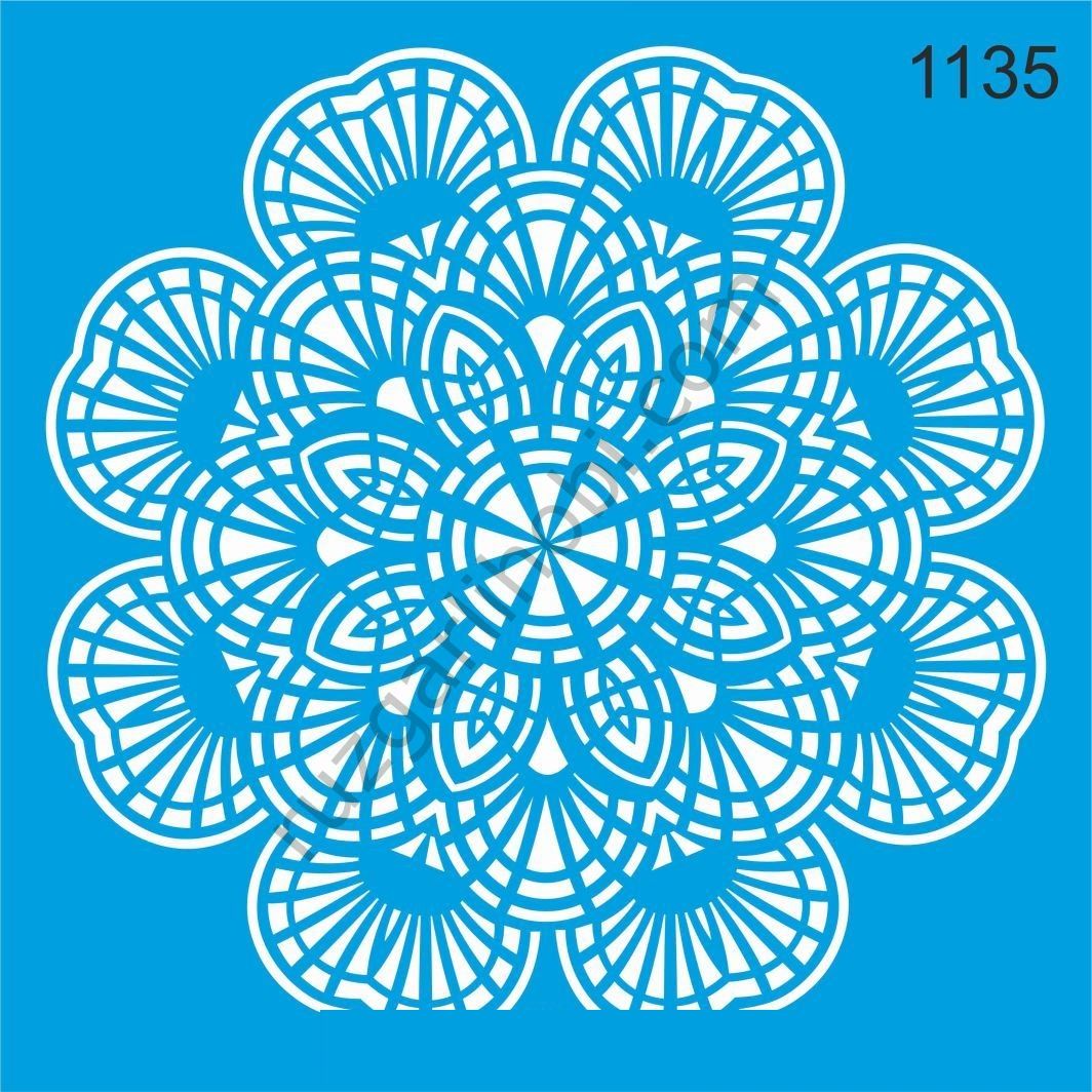 Stencıl Mandala Desen - 1135