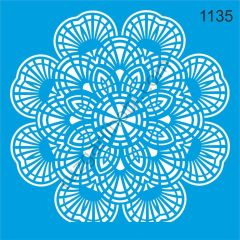 Stencıl Mandala Desen - 1135