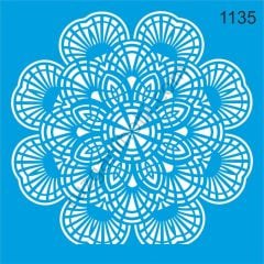 Stencıl Mandala Desen - 1135