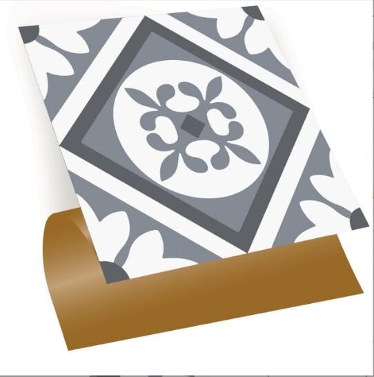 FAYANS ÜSTÜ PVC KAPLAMA 30 X 30 Geometrik 02  KARO DESENLİ - 359