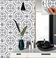 FAYANS ÜSTÜ PVC KAPLAMA 30 X 30 Geometrik 03  KARO DESENLİ - 360