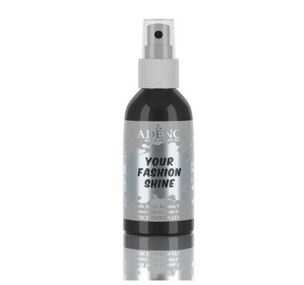 FS 1119 SİYAH METALİK  YOUR FASHİONS SPREY KUMAŞ BOYASI  100 ML
