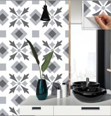 FAYANS ÜSTÜ PVC KAPLAMA 30 X 30 Geometrik 05  KARO DESENLİ - 362