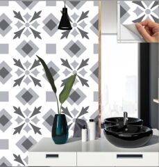 FAYANS ÜSTÜ PVC KAPLAMA 30 X 30 Geometrik 05  KARO DESENLİ - 362