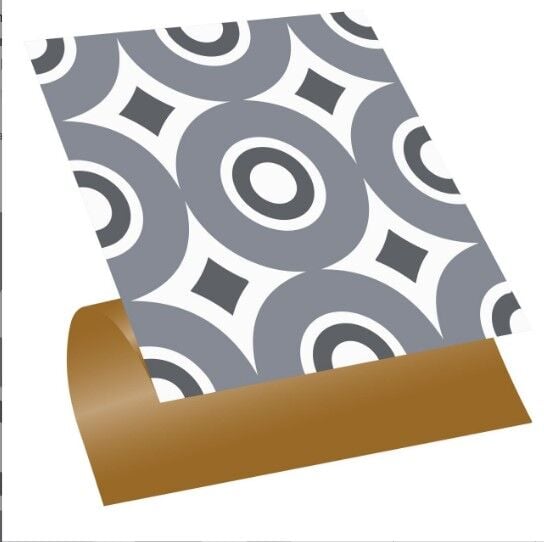 FAYANS ÜSTÜ PVC KAPLAMA 30 X 30 Geometrik 06  KARO DESENLİ - 363