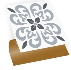 FAYANS ÜSTÜ PVC KAPLAMA 30 X 30 Geometrik 07  KARO DESENLİ - 364