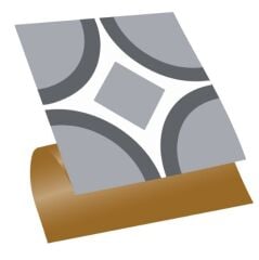 FAYANS ÜSTÜ PVC KAPLAMA 30 X 30 Geometrik 08  KARO DESENLİ - 365