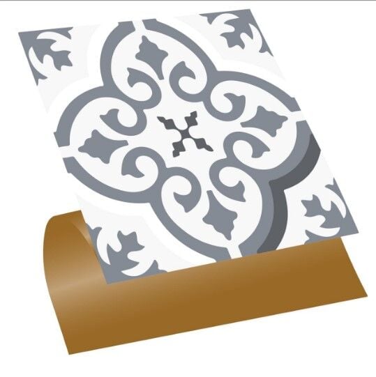 FAYANS ÜSTÜ PVC KAPLAMA 30 X 30 Geometrik 09  KARO DESENLİ - 366