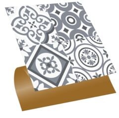 FAYANS ÜSTÜ PVC KAPLAMA 30 X 30 Geometrik 10  KARO DESENLİ - 367