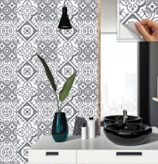 FAYANS ÜSTÜ PVC KAPLAMA 30 X 30 Geometrik 10  KARO DESENLİ - 367