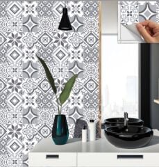 FAYANS ÜSTÜ PVC KAPLAMA 30 X 30 Geometrik 19  KARO DESENLİ - 368