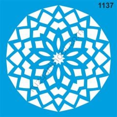 Stencıl Mandala Desen - 1137