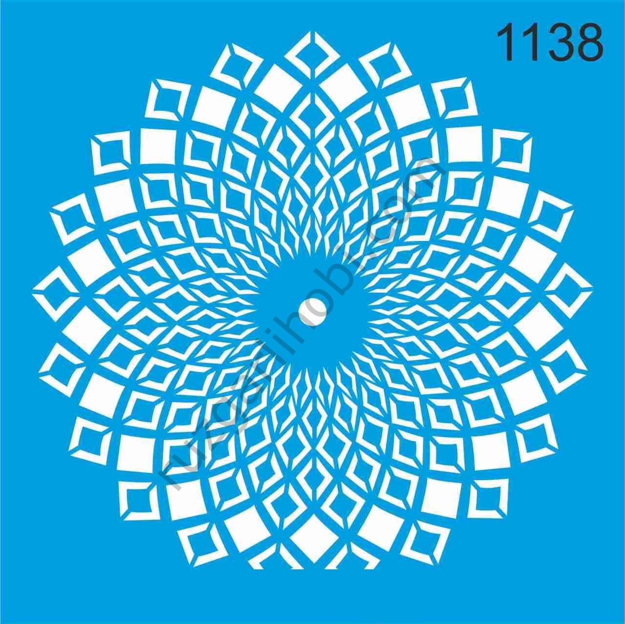 Stencıl Mandala Desen - 1138