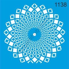 Stencıl Mandala Desen - 1138