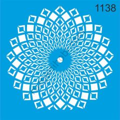 Stencıl Mandala Desen - 1138