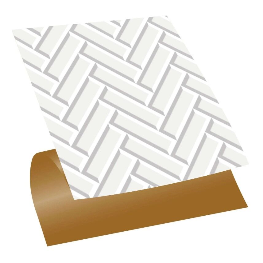 FAYANS ÜSTÜ PVC KAPLAMA 30 X 30 BEYAZ BALIKSIRTI-570