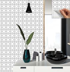 FAYANS ÜSTÜ PVC KAPLAMA 30 X 30 ÇİZGİ DESENLİ-573