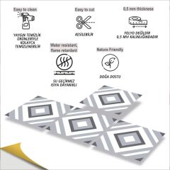 FAYANS ÜSTÜ PVC KAPLAMA 30 X 30 GEOMETRI 04-576