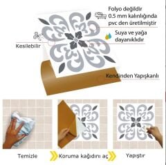 FAYANS ÜSTÜ PVC KAPLAMA 30 X 30 GEOMETRI 07-579