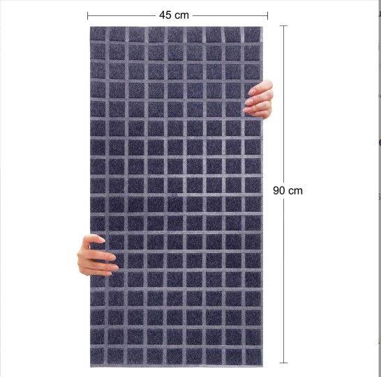 DEKORATİF VE AKUSTİK KEÇE PANEL LACİVERT KARE DESEN