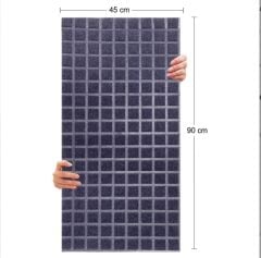 DEKORATİF VE AKUSTİK KEÇE PANEL LACİVERT KARE DESEN