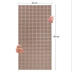 DEKORATİF VE AKUSTİK KEÇE PANEL BEJ KARE DESEN