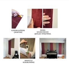 DEKORATİF VE AKUSTİK KEÇE PANEL ANTRASİT KARE DESEN