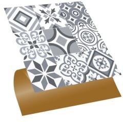 FAYANS ÜSTÜ PVC KAPLAMA 30 X 30 GEOMETRİ  019 - 582