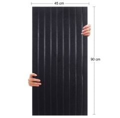 DEKORATİF VE AKUSTİK KEÇE PANEL SİYAH LAMBİRİ DESEN