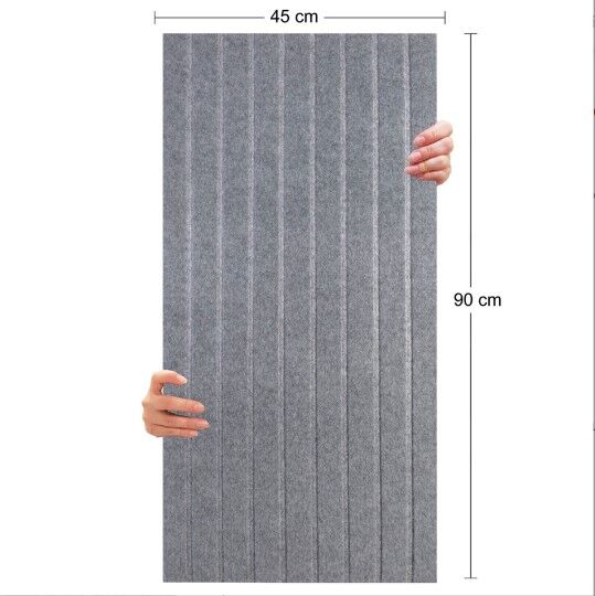 DEKORATİF VE AKUSTİK KEÇE PANEL GRİ LAMBİRİ DESEN