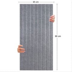 DEKORATİF VE AKUSTİK KEÇE PANEL GRİ LAMBİRİ DESEN