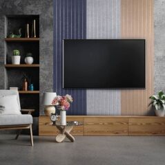 DEKORATİF VE AKUSTİK KEÇE PANEL GRİ LAMBİRİ DESEN