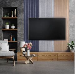 DEKORATİF VE AKUSTİK KEÇE PANEL BEJ LAMBİRİ DESEN