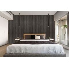 DEKORATİF VE AKUSTİK KEÇE PANEL ANTRASİT LAMBİRİ DESEN