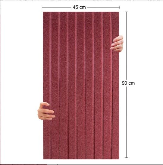 DEKORATİF VE AKUSTİK KEÇE PANEL BORDO LAMBİRİ DESEN